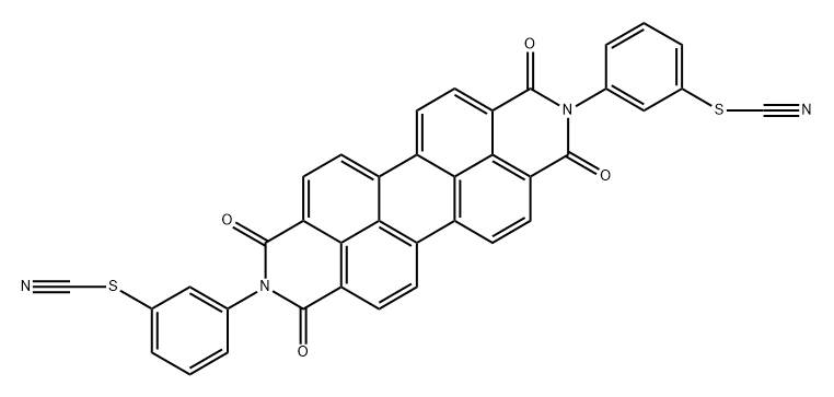[1,3,8,10-tetrahydro-1,3,8,10-tetraoxoanthra[2,1,9-def:6,5,10-d'e'f']diisoquinoline-2,9-diyl]di-m-phenylene bis(thiocyanate) Struktur