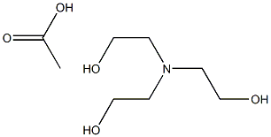 Ethanol, 2,2',2''-nitrilotris-, homopolymer, acetate (salt) Struktur