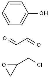 2-(chloromethyl)oxirane, oxaldehyde, phenol Structure