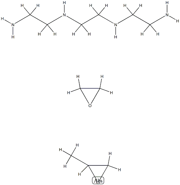 1,2-Ethanediamine, N,N-bis(2-aminoethyl)-, polymer with methyloxirane and oxirane Structure