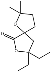 1,7-Dioxaspiro[4.4]nonan-6-one,8,8-diethyl-2,2-dimethyl-(9CI) Struktur