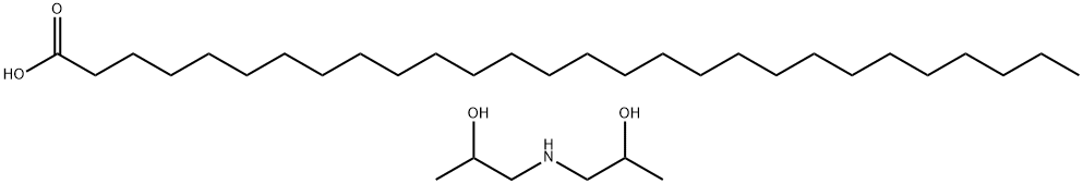 octacosanoic acid, compound with 1,1'-iminodi(propan-2-ol) (1:1) Struktur