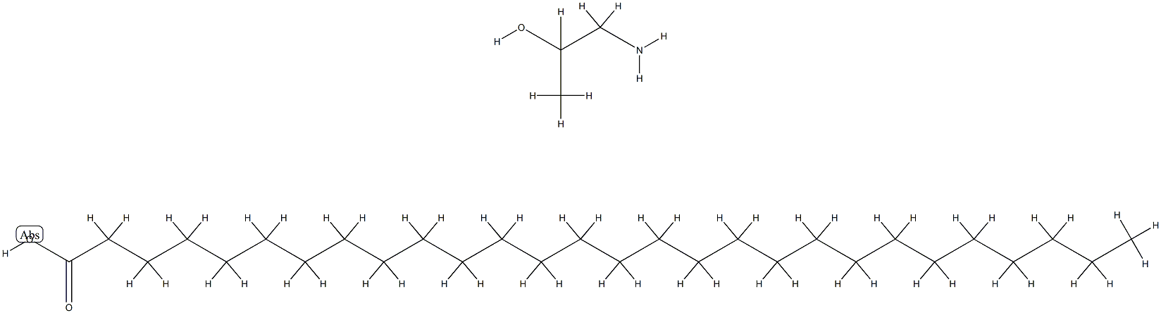 octacosanoic acid, compound with 1-aminopropan-2-ol (1:1) Struktur