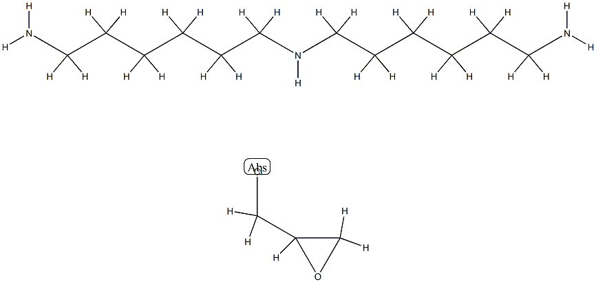 1,6-Hexanediamine, N-(6-aminohexyl)-, polymer with (chloromethyl)oxirane 结构式