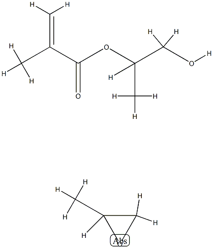 2-Propenoic acid, 2-methyl-, monoester with 1,2-propanediol, polymer with methyloxirane,67969-71-5,结构式