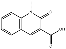 1-メチル-2-オキソ-1,2-ジヒドロ-3-キノリンカルボン酸 化学構造式