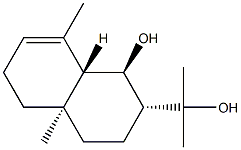 (1R)-1,2,3,4,4a,5,6,8aβ-Octahydro-1β-hydroxy-α,α,4aα,8-tetramethyl-2α-naphthalenemethanol Struktur