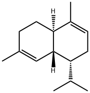 (1R)-1,2,4aβ,5,6,8aα-Hexahydro-4,7-dimethyl-1β-isopropylnaphthalene Structure