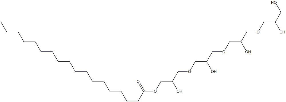 聚甘油-4 硬脂酸酯,68004-11-5,结构式