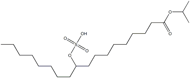 1-isopropyl 9(or 10)-(sulphooxy)octadecanoate Structure