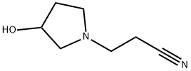 1-Pyrrolidinepropanenitrile,3-hydroxy-(9CI) Struktur