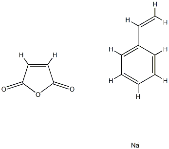 POLY(STYRENESULFONIC ACID-CO-MALEIC ACID), SODIUM SALT Structure