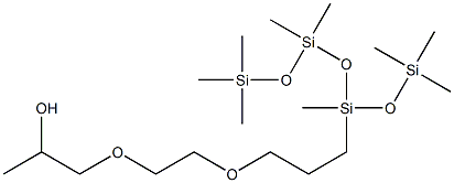二甲基硅氧烷甘醇乙酸基的共聚物, 68037-64-9, 结构式