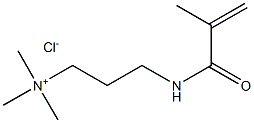 N,N,N-三甲基-3-[(2-甲基-1-氧代-2-丙烯基)氨基]-1-丙铵氯化物均聚物 结构式