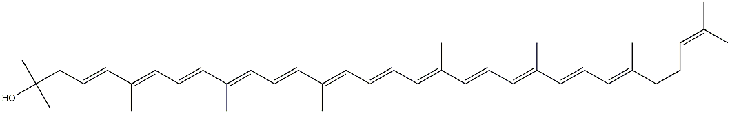 1,2-Dihydro-3,4-didehydro-ψ,ψ-carotene-1-ol Structure