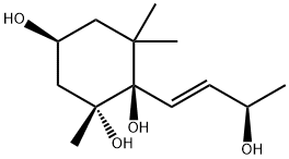 MegastigM-7-ene-3,5,6,9-tetraol Struktur