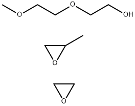 Oxirane, methyl-, polymer with oxirane, 2-(2-methoxyethoxy)ethyl ether Struktur