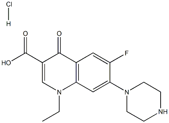 Norfloxacinehydrochloride Struktur