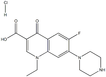 盐酸诺氟沙星 结构式