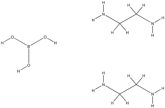 orthoboric acid, compound with ethylenediamine (1:2)  Struktur