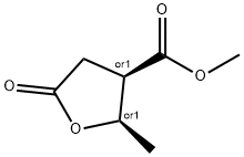 3-Furancarboxylicacid,tetrahydro-2-methyl-5-oxo-,methylester,(2R,3R)-rel- Struktur