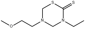 2H-1,3,5-Thiadiazine-2-thione,3-ethyltetrahydro-5-(2-methoxyethyl)-(9CI) Structure