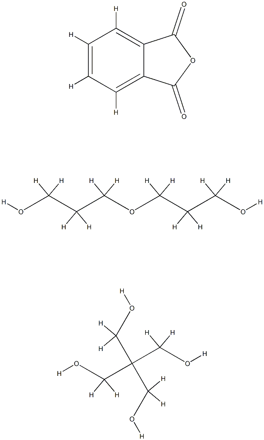 1,3-Isobenzofurandione, polymer with 2,2-bis(hydroxymethyl)-1,3-propanediol and oxybis[propanol] Structure