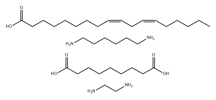 Nonanedioic acid, polymer with 1,2-ethanediamine, 1,6-hexanediamine and (Z,Z)-9,12-octadecadienoic acid dimer,68123-23-9,结构式