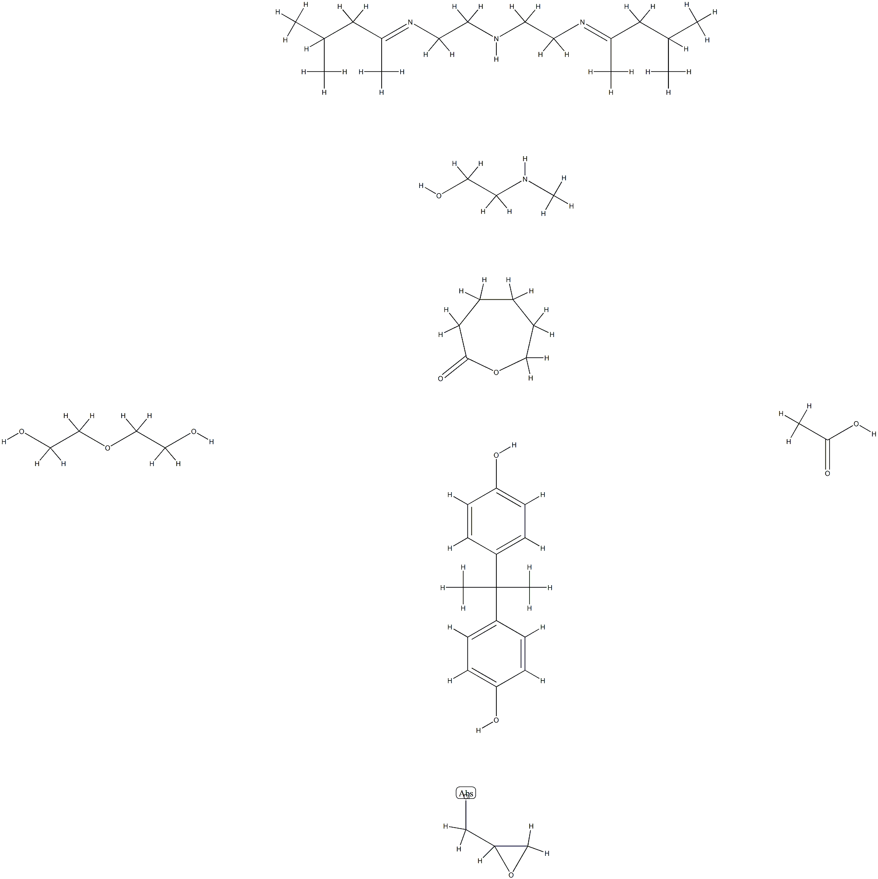 polymer with (chloromethyl)oxirane, n-(1,3-dimethylbutylidene)-n'-2-oxepanon Structure