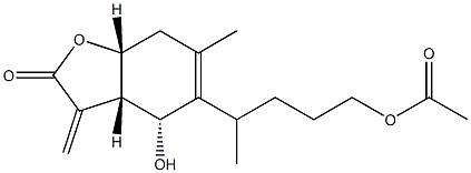 1-O-アセチルブリタンニラクトン 化学構造式