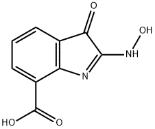 3H-Indole-7-carboxylicacid,2-(hydroxyamino)-3-oxo-(9CI) Struktur