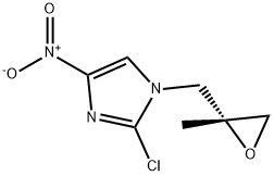 (R)-2-氯-1-(2-甲基环氧乙烷-2-基甲基)-4-硝基咪唑,681490-93-7,结构式