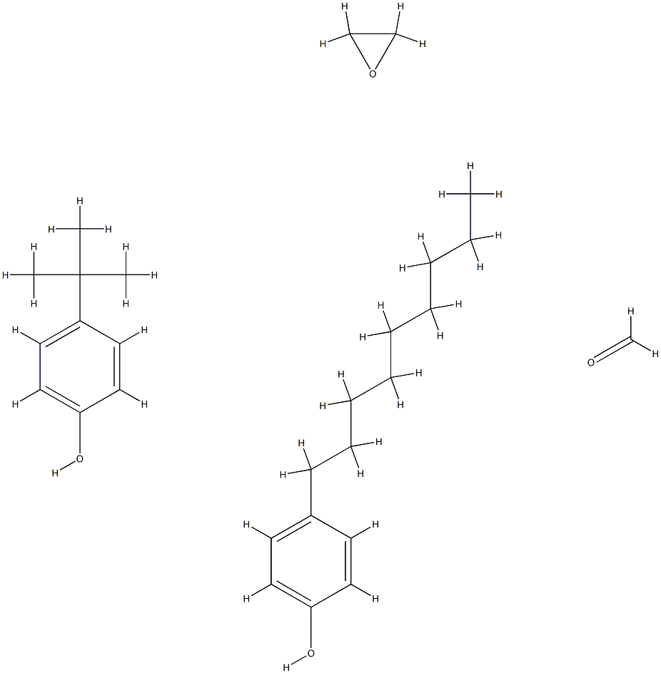 Formaldehyde, polymer with 4-(1,1-dimethylethyl)phenol, 4-nonylphenol and oxirane Structure