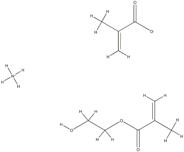 2-Methyl-2-propenoic acid 2-hydroxyethyl ester polymer with ammonium 2-methyl-2-propenoate Structure