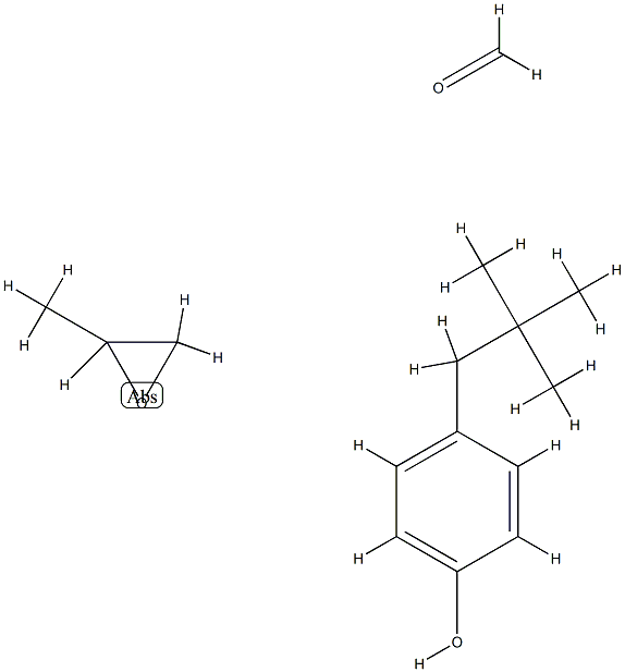 Formaldehyde, polymer with 4-(2,2-dimethylpropyl)phenol and methyloxirane,68227-83-8,结构式