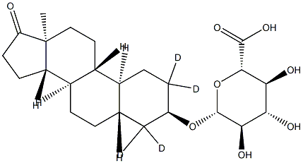 d4-19-Norandrosterone glucuronide sodium salt 结构式