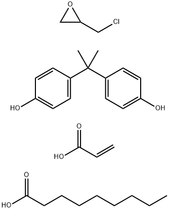 2-Propenoic acid, polymer with (chloromethyl)oxirane and 4,4'-(1-methylethylidene)bis[phenol], nonanoate Structure