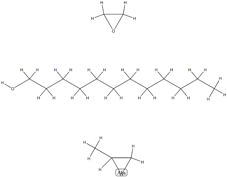 Oxirane, methyl-, polymer with oxirane, dodecyl ether Struktur