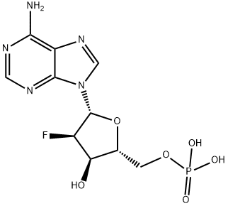 2'-deoxy-2'-fluoroadenosine 5'-monophosphate Struktur