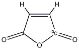 马来酸酐-1-13C, 68261-15-4, 结构式