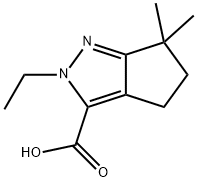 3-Cyclopentapyrazolecarboxylicacid,2-ethyl-2,4,5,6-tetrahydro-6,6-dimethyl-(9CI) Structure