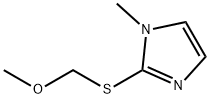 1H-Imidazole,2-[(methoxymethyl)thio]-1-methyl-(9CI) 结构式