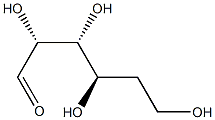 5-Deoxy-D-ribo-hexose Struktur