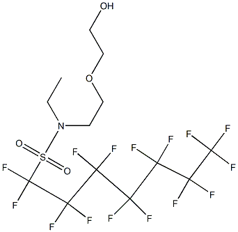 Poly(oxy-1,2-ethanediyl), .alpha.-2-ethyl(pentadecafluoroheptyl)sulfonylaminoethyl-.omega.-hydroxy- Structure