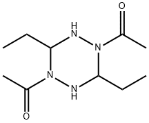 1,2,4,5-Tetrazine,1,4-diacetyl-3,6-diethylhexahydro-(9CI) Structure
