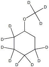 1-[(2H3)メトキシ](2,2,3,3,4,4,5,5-2H8)シクロヘキサン 化学構造式