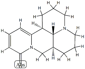 (6β)-11,12,13,14-Tetradehydromatridin-15-one Struktur