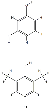 1,3-苯二醇与4-氯-2,6-二甲基苯酚的聚合物,68411-35-8,结构式