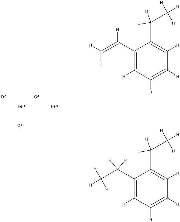 Benzene, diethyl-, reaction products with ethylvinylbenzene and iron oxide Structure
