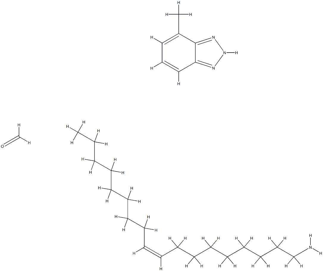 Formaldehyde, reaction products with methyl-1H-benzotriazole and oleylamine Struktur